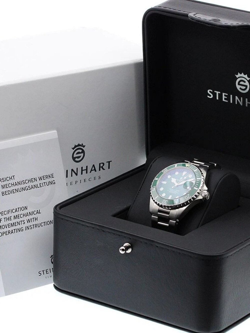 Steinhart Ocean One 39 Double Green 103-1065 Date Automatic Men's Watch_972982
